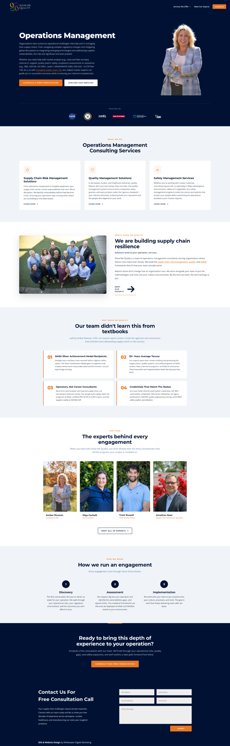 Show Me Quality Consulting website