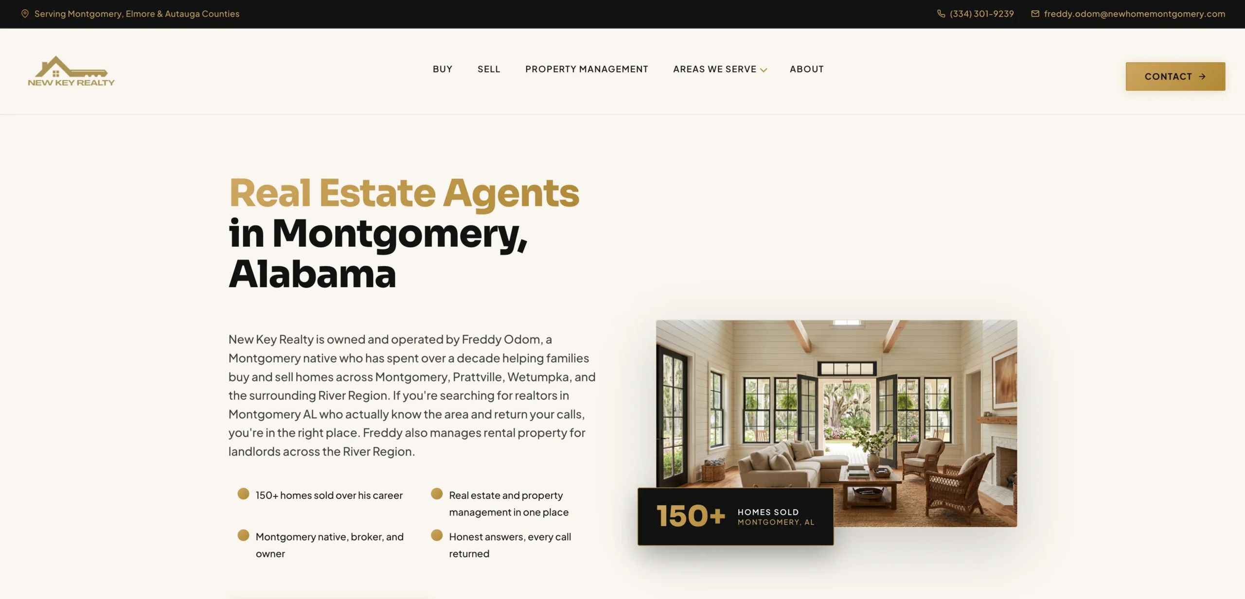 New Key Realty homepage